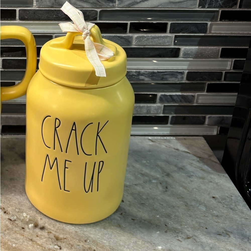 Rae Dunn Crack Me Up Canister